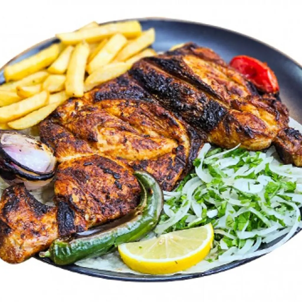 Plain Chicken on Charcoal